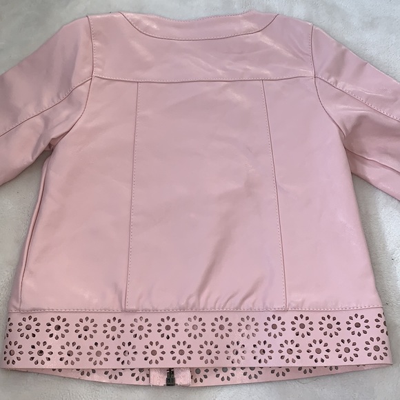 Tahari Pink Faux Leather Jacket 2T 🤩 EUC - Picture 10 of 15